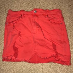 Bright Orange Short skirt